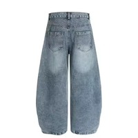 Kargo Jean Pantolon Bol Paça Erkek Denim Geniş Bacak Pantolon Oversize Günlük Sokak Stili Hip Hop Çok Cepli Büyük Beden Nefes Alabilen