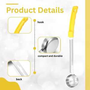 ทัพพีสเตนเลสขนาด4ออนซ์พร้อมที่จับโค้งสำหรับควบคุมสัดส่วนอาหาร - Product Image 2