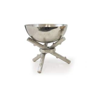 Bol de service en bois de cerf élégant et tendance pour la décoration de la maison et des fêtes Bols de finition en nickel incroyables sur un marché à faible coût - Product Image 1