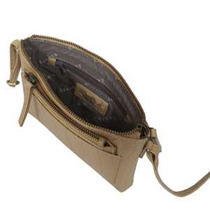 Premium Vintage Croc en relieve pulido cuero genuino bandolera Top proveedor indio fabricante Saman Exports - Product Image 4