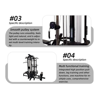 Équipement de gymnastique multifonctionnel professionnel tout en un Machine à câbles Machine d'entraînement multi-stations