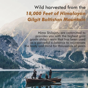 Pure Himalayan Shilajit Resin Wild-Cultivated Fulvic Acid 85+ Trace Minerals Herbal <b>Extract</b> for Strength Stamina Immune Support - Product Image 3