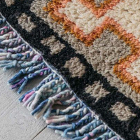 Tapis en laine noué à la main de haute qualité, tapis marocain moderne, adapté aux animaux domestiques et antidérapant pour salon, chambre et prière