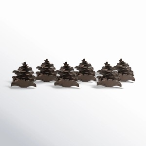 Anillo de Servilleta de Madera con Forma de Árbol, Decoración de Mesa de Temporada, Ideal para Fiestas, Cenas y Regalos - Product Image 6