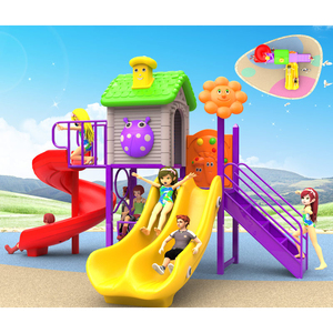 Sân chơi ngoài trời thiết bị cho trẻ em rừng phòng tập thể dục với nhựa trượt cho vui chơi giải trí công viên trường Gardens daycare chơi Set - Product Image 4