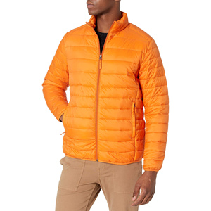 Abrigo de invierno para hombre ligero de marca personalizado chaqueta acolchada de burbujas resistente al agua con cuello levantado frontal transpirable a prueba de viento - Product Image 1