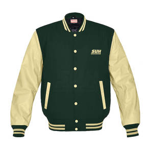Chaqueta Letterman Personalizada de Alta Calidad, Ecológica, Transpirable, 100% Algodón, Mangas Largas, Último Diseño, Superventas - Product Image 1