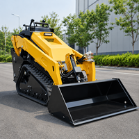 Mini-chargeuse compacte sur chenilles CE EPA 25 CV Moteur Kubota Hydraulique Multi-attaches : Godet, Fourche à palettes, Tarière