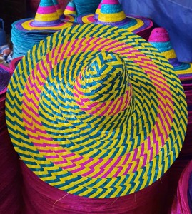 Chapeau de paille mexicain de haute qualité, fait à la main, en fibre naturelle, commande en gros, fournisseur d'exportation - Product Image 6