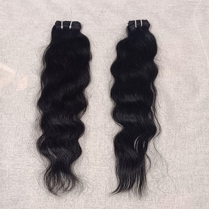 Extensiones de cabello humano virgen natural sin procesar para niñas y mujeres Estilo de cabello liso con textura de onda profunda - Product Image 3