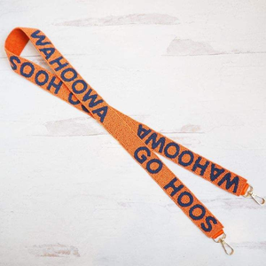 Ceinture d'épaule en broderie de coton avec clips réglables avec crochet métallique Sangles Couleurs marron blanc Accessoires de mode - Product Image 2