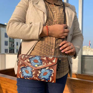 กระเป๋าสตางค์คาดลำตัวหนังแท้สำหรับผู้หญิงกระเป๋าคลัทช์หนังวัวใบเล็ก2024ใหม่ - Product Image 3