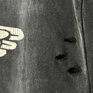 Fabricante de ropa de hombre OEM personalizado impreso gráfico Streetwear hombres Camiseta de algodón de gran tamaño hombro caído camiseta para hombres - Product Image 3