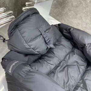 แจ็กเก็ตขนเป็ดกันลมกันน้ำระบายอากาศได้ดีแจ็กเก็ตมีฮู้ดถอดออกได้สำหรับผู้ชายแจ็คเก็ตขนเป็ดแบรนด์ไฮเอนด์ - Product Image 3