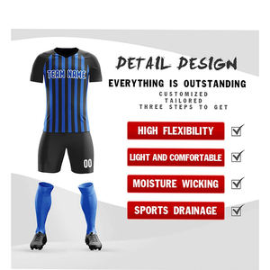 Uniforme de football professionnel personnalisé unisexe Maillot complet à manches courtes avec logo numérique pour vêtements d'entraînement de match pour adultes - Product Image 2