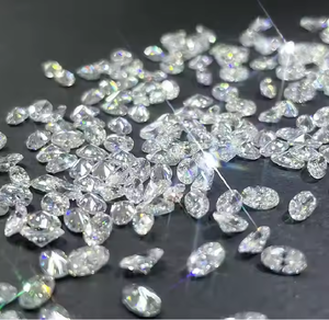 ชุดเครื่องประดับเพชรสำหรับเจ้าสาวขนาด5.00มม.-2.50to ถึง7.00มม.-3.50มม. สร้างด้วยหินที่ไม่มีความขัดแย้งสำหรับคู่รักในห้องทดลอง - Product Image 1