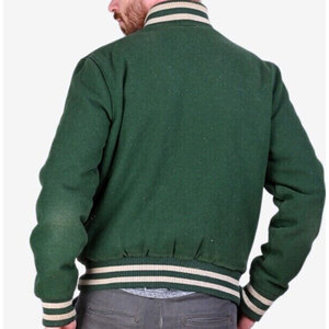 Chaquetas Casuales Personalizadas para Hombre, Estilo Urbano, Chaquetas Universitarias de Cuero, Chaqueta Bomber Universitaria para Hombre - Product Image 3