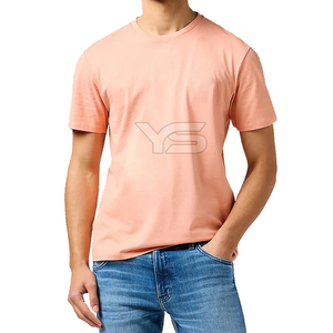 T-Shirt Homme Décontracté 100% Coton Biologique 220 Grammes Léger Couleur Solide Unique Design de Mode Sérigraphie en Soie - Product Image 1