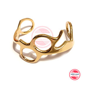 Pulsera de acero inoxidable con estilo para peluquero, brazalete profesional con logotipo personalizado - Product Image 1