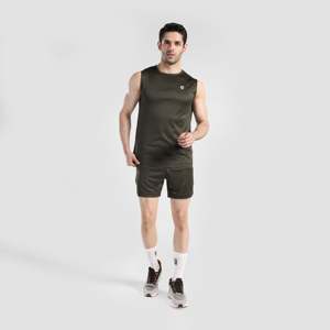 Camisetas sin mangas de poliéster de secado rápido Olive Bounce para hombre - Product Image 4