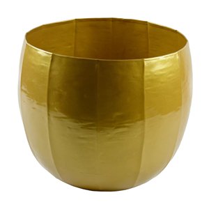 Seau en métal enduit de poudre jaune avec poignée latérale pour décoration intérieure et extérieure Seaux de seau multi-usages pour jardinière - Product Image 6