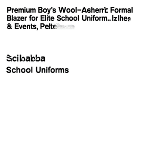 Blazer formel haut de gamme en laine et cachemire pour garçons avec détection anti-aiguilles pour uniformes scolaires d'élite et événements spéciaux (Approvisionnement ODM) - Product Image 2
