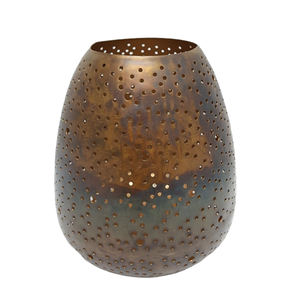 Precios al por mayor portavelas votivo de Metal forma redonda para el jardín del hogar y la decoración navideña vela votiva - Product Image 6