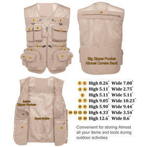 Gilet de pêche respirant 2025 pour homme – Vêtement de sport tendance et uni pour homme - Product Image 4