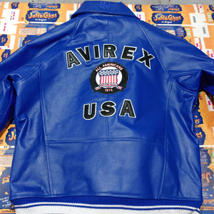 Hot Selling Avirex Winter Cow Skin <b>Leather</b> <b>Jackets</b> with Stand Collar High Street Style Breathable Quick Dry Low Price - Product Image 5