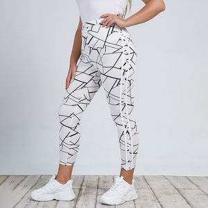Mallas de entrenamiento con tinte de corbata para levantamiento de glúteos con logotipo personalizado para mujer, mallas de gimnasio sin costuras con logotipo de cintura, ropa de Yoga suave - Product Image 3