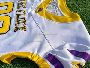 Wholesale Unique Quality Customized American Football Uniform Sublimation Quick Dry Top New Style American Football Uniform - Product Image 2