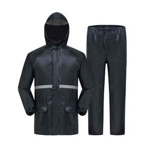 Customizable Xl Men's Breathable Fashionable Polyester Rain Suit 100% <b>Waterproof</b> Windproof Motorcycles Reusable Rainy Day Travel - Product Image 1