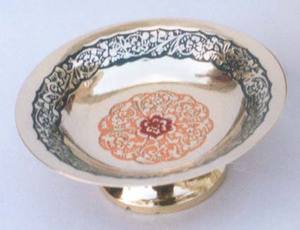 Tazón para Servir Dátiles con Diseño de Chocolate, Artículo Decorativo para Mesa, Estilo Tradicional, Tazón para Servir Fruta de Metal Pulido Brillante - Product Image 5