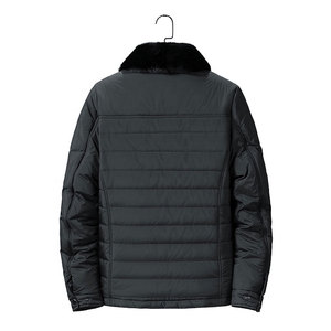 Veste d'hiver matelassée personnalisable de haute qualité pour hommes, tissu polaire chauffant à col montant et matériau en toile, OEM le plus vendu - Product Image 2