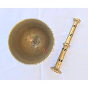 Mortero de Color dorado de latón de diferentes tamaños con juego de mortero para especias, trituración de ajo, herramienta para hierbas y especias, trituración a los precios más bajos - Product Image 6