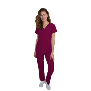 Conjunto de uniformes médicos de calidad superior al por mayor uniforme quirúrgico unisex para médicos, enfermeras y hospitales, pantalones para correr con logotipo personalizado superior - Product Image 1