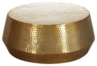 Mesa de Centro Moderna y Elegante de Hierro y Vidrio, Altura Ajustable, Plegable, con Almacenamiento, Duradera y Portátil, Mueble para el Hogar