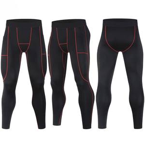 Mallas deportivas personalizadas de cintura alta, mallas para hombre, ropa de gimnasio, mallas de compresión de entrenamiento de secado rápido, mallas atléticas para gimnasio para hombre - Product Image 1