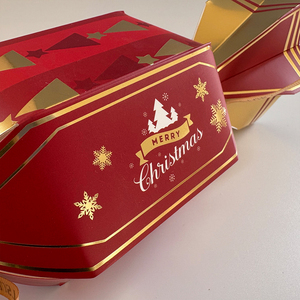 Caja de Regalo Rígida Ecológica Premium con Lazos de Cinta para Dulces Navideños, Embalaje Seguro para Alimentos, Dulces y Chocolates - Product Image 5