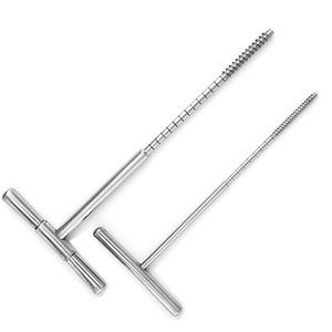 CE ได้รับการอนุมัติสแตนเลสสัตวแพทย์ศัลยกรรมกระดูกและข้อ Cannulated T จับกระดูกแตะ 1.5 มม.ถึง 4.0 มม.ความยาว 6" - Product Image 1