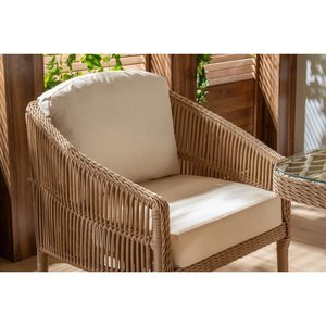 Ensemble de sièges de jardin Sanmarin Cappuccino Collection de meubles d'extérieur élégants - Product Image 4