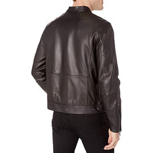 Chaqueta de Cuero Personalizada Nueva 2024, Chaqueta de Cuero de Alta Calidad con Cierre Frontal Completo, Cuello Alto, Forro de Cuero PU Original OEM para Invierno - Product Image 2