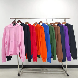 11 emballage en gros sweats à capuche en coton vêtements pour hommes 100% coton vêtements de rue mousse impression Super grand Hip Hop 350 Gsm - Product Image 2