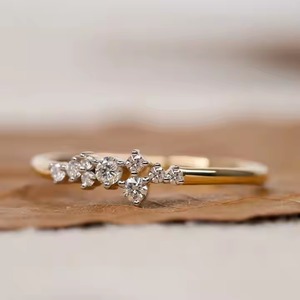 Bague en diamant à trois pierres de taille ovale 2.0 CTW Lab Grown 14K or massif mariage et mariée trilogie bague de fiançailles - Product Image 3