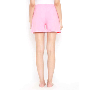 Trajes deportivos casuales de verano personalizados de color rosa sólido para niñas, pantalones cortos calientes de diseño transpirable de alta calidad con cordón, venta al por mayor - Product Image 2