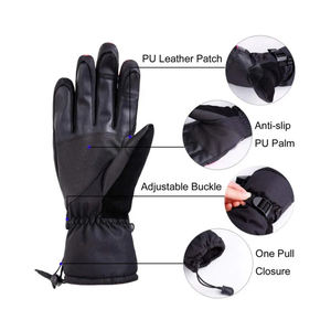 Vêtements de sport d'hiver unisexes pour adultes Gants de ski coupe-vent imperméables à l'isolation thermique Doigt complet Écran tactile léger - Product Image 2