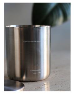 High Quality Custom Available <b>Round</b> Candle Jars Stainless Steel <b>Brushed</b> With Nickel Finished Candle Vessel or Candle Containers - Product Image 5