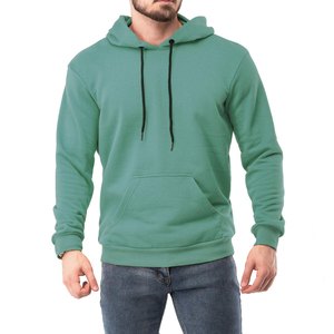 100% coton blanc polaire basics sweats à capuche hommes poids lourd 600 GSM Boxy Fit plaine imprimé sueurs A Capuche hommes sweats à capuche - Product Image 1