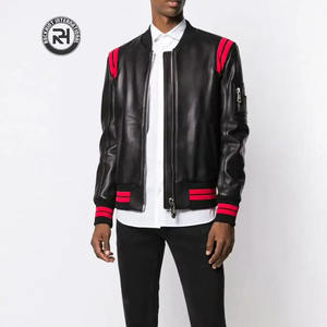 Vente en gros de veste universitaire à manches en cuir de laine de qualité supérieure personnalisée veste Letterman OEM sports universitaires hiver rue principale - Product Image 2