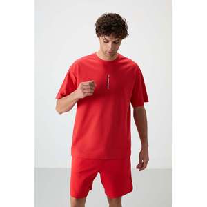 T-shirt oversize pour homme Fiesta, 100% coton, tissu tricoté texturé épais, imprimé - 88368 - Product Image 3